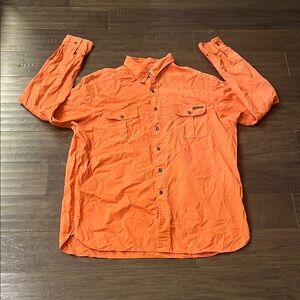 Polo Ralph Lauren Button Down Shirt Orange Mens Size XL